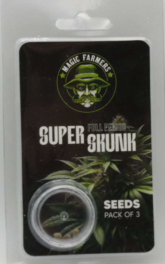 Super Skunk Hanfsamen – Full Period Sorte mit intensiven Aromen und kräftigem Wachstum